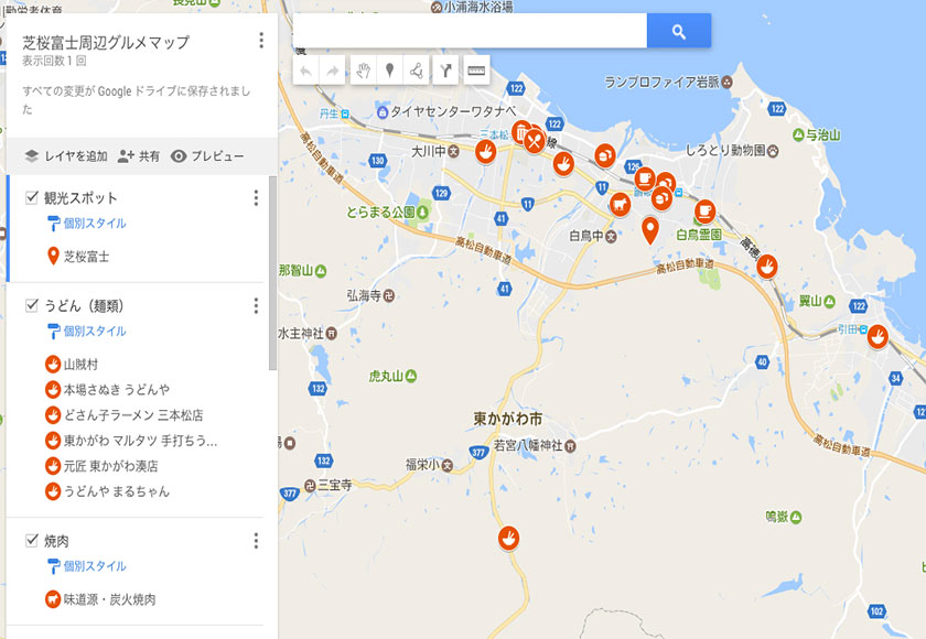 芝桜富士周辺マップ